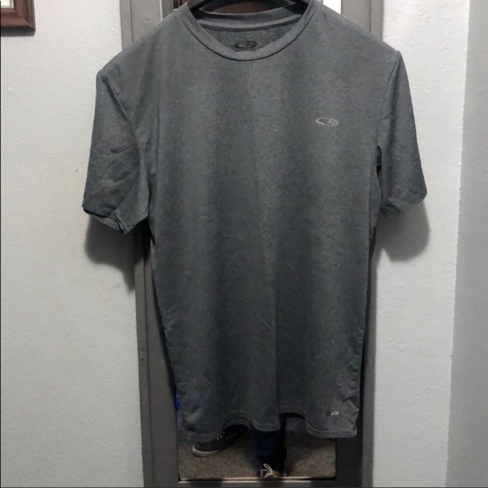 Grey 2XL short sleeve compression shirt